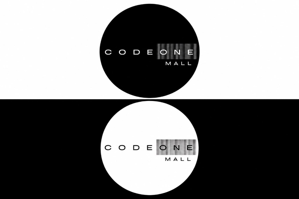 CODE ONE MALL — Logo Identity: Black & White variations