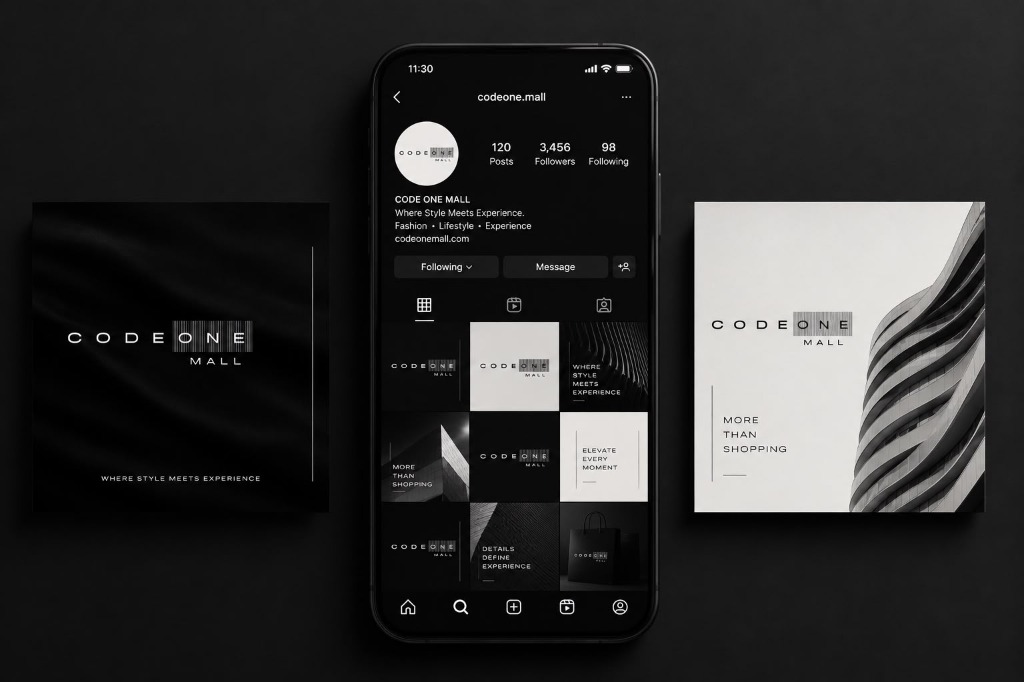 CODE ONE MALL — Social Media & Digital Presence: Where Style Meets Experience