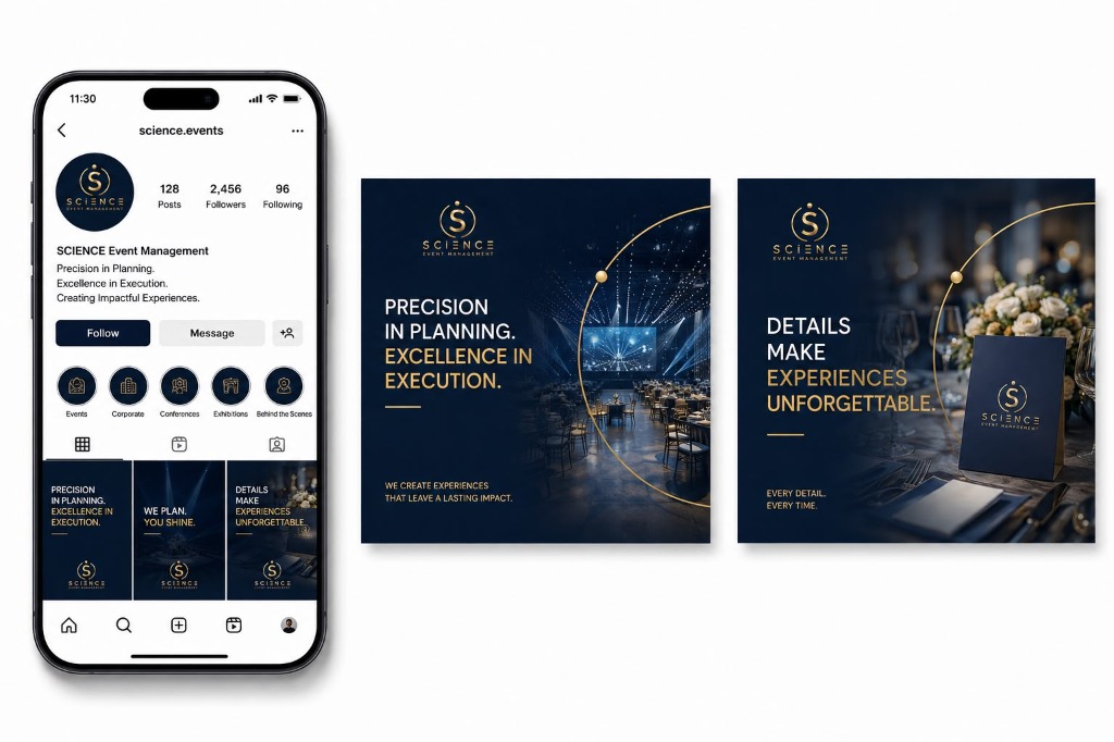 SCIENCE Event Management — Social Media & Digital Presence: Precision in Planning, Excellence in Execution